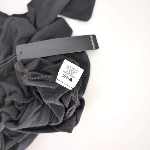 Krisa Revolve Black Siro Micro Modal Halter Romper with Pockets - Size M - NWT - Picture 8 of 13